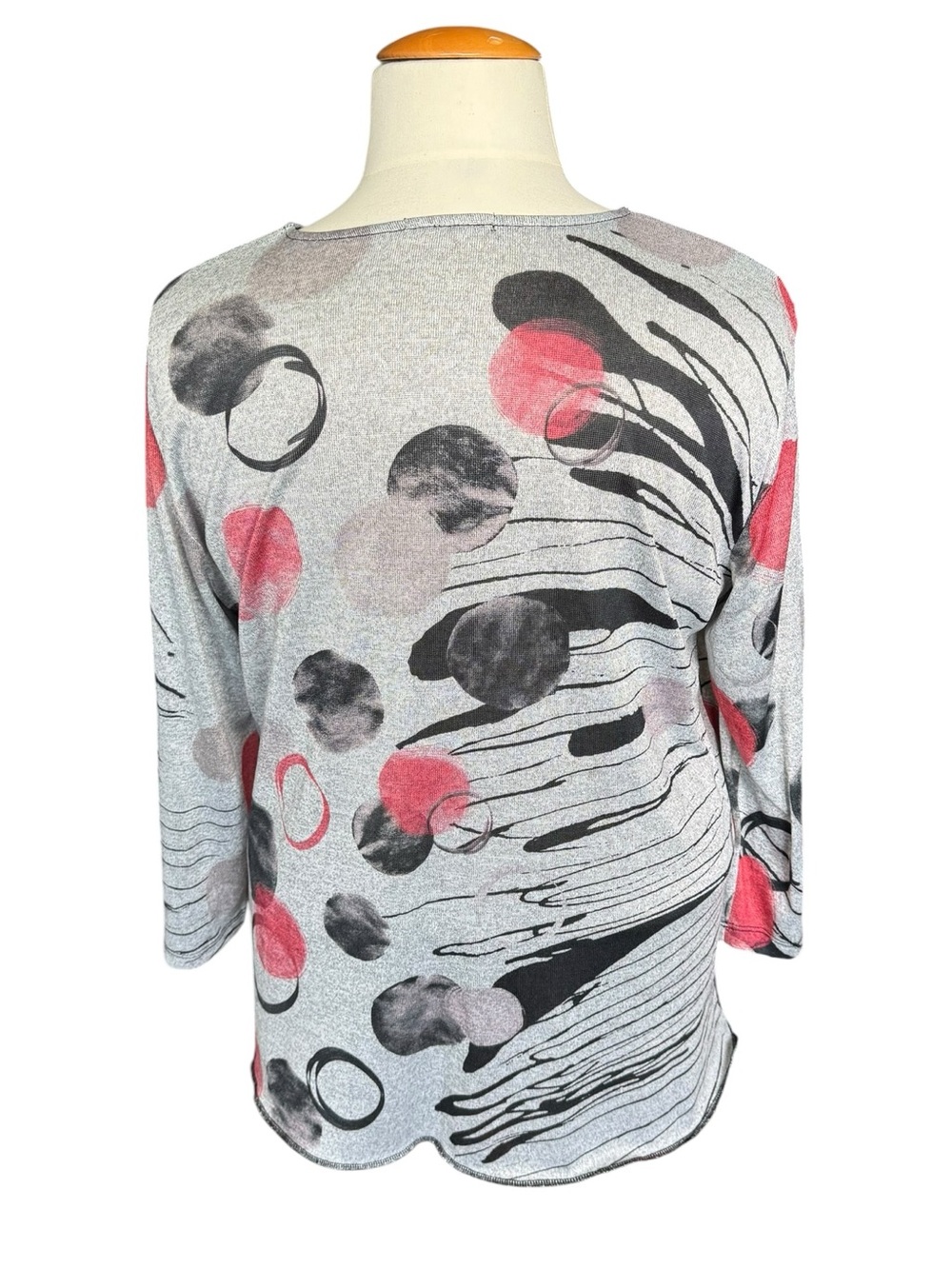 Jess & Jane Abstract Art Tunic Top 1X Boho Oversized Lightweight USA - Picture 2 of 7